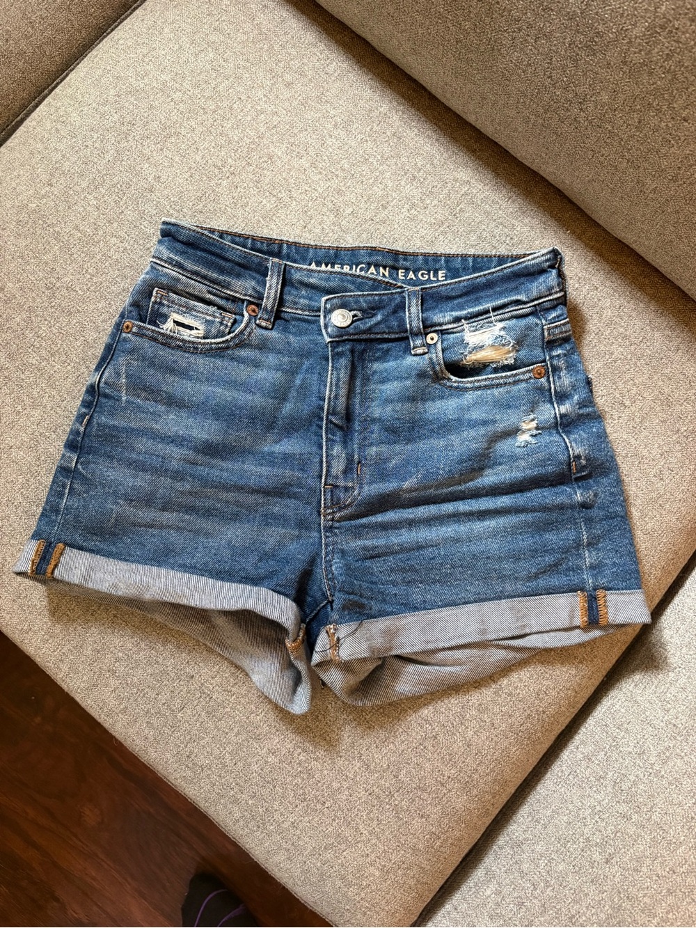 American Eagle Outfitters Women's Blue Denim Shorts
